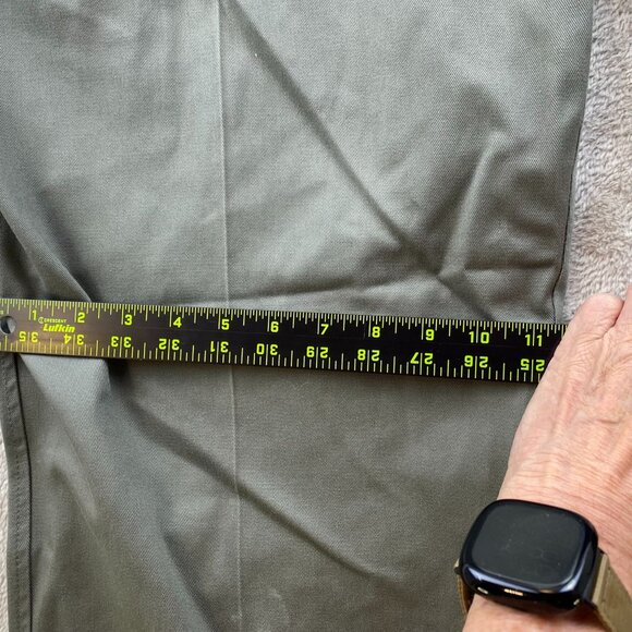 NWT Farah Men Dress Pants Size 46x30 Khaki Stain Free Performance Straight Green - Picture 5 of 16